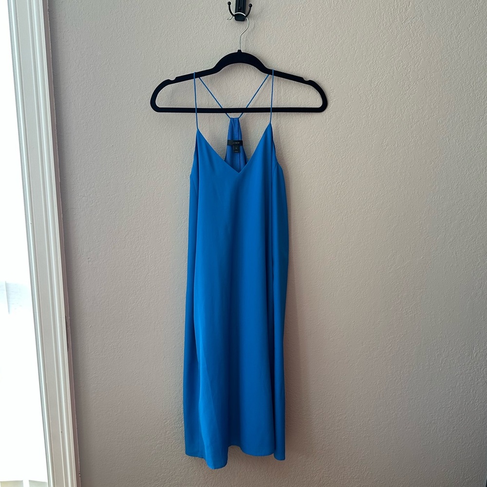 J. Crew Blue A-Line Dress Tank 0